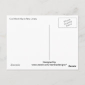 Coole Wolken mit Blick auf Katzenaugen, NJ Postcar Postkarte (Rückseite)