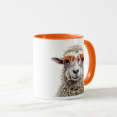 Coole Wollschaf Tasse (VorderseiteRechts)