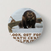 coole Wolverineentwürfe Button (Vorderseite)