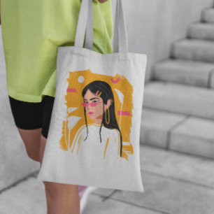 Coole Woman Tote Bag Tragetasche