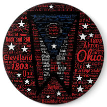 Coole Word Art Ohio Staat 100 Rund um die Ecke
