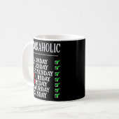 Coole Workaholische Anstellung Kaffeetasse (Vorderseite Links)