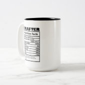 coole Wortart-Fakten Zweifarbige Tasse (Vorderseite Links)