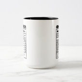 coole Wortart-Fakten Zweifarbige Tasse (Mittel)