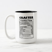 coole Wortart-Fakten Zweifarbige Tasse (Links)