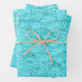 coole Wrapping Paper Sheets zum Party von Wassersp Geschenkpapier Set (Beispiel)