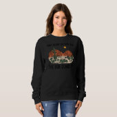 Coole Wüstenlandschaft geht über Land Wes Sweatshirt (Vorne ganz)