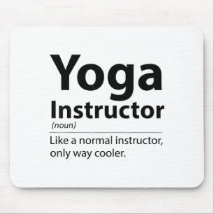 Coole Yoga-Lehrer-Definition Lustiger Yoga-Liebhab Mousepad