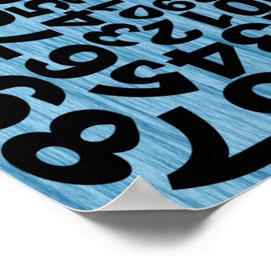 Coole ZahlenIllusion Poster (Ecke)