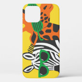 Coole Zebra Giraffe Cartoon Illustration Case-Mate iPhone Hülle (Rückseite)