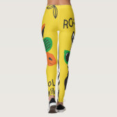 Coole Zebra Giraffe Cartoon Illustration Leggings (Rückseite)