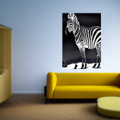 Coole Zebra-Kunst | AI Art Poster