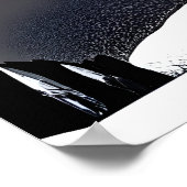 Coole Zebra-Kunst | AI Art Poster (Ecke)