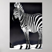 Coole Zebra-Kunst | AI Art Poster (Vorne)