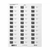 Coole Zebra-Mustertextur (Vorne)