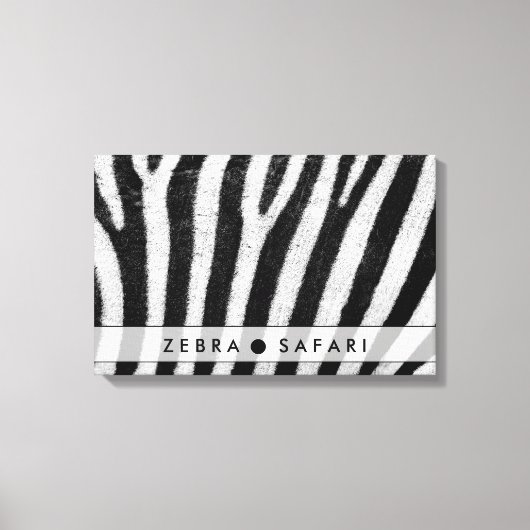 Coole Zebra-Mustertextur Leinwanddruck (Vorderseite)