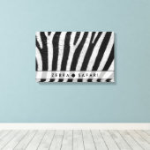Coole Zebra-Mustertextur Leinwanddruck (Insitu (Holzboden))