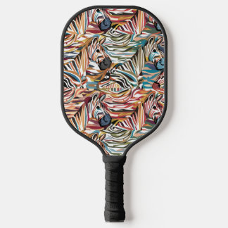 Coole Zebra Print Abstrakt Art Pickleball Schläger