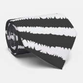 Coole Zebra-Print gestreift Krawatte (Gerollt)