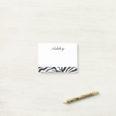 Coole Zebra Print Post-it Klebezettel (Auf Schreibtisch)