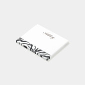 Coole Zebra Print Post-it Klebezettel (angewinkelt)