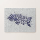 Coole Zebra-Spritzer Puzzle (Horizontal)