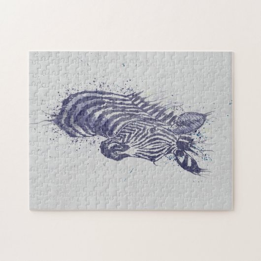 Coole Zebra-Spritzer Puzzle (Horizontal)