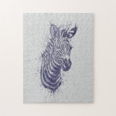 Coole Zebra-Spritzer Puzzle (Vertikal)