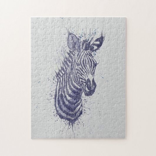 Coole Zebra-Spritzer Puzzle (Vertikal)