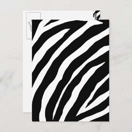 Coole Zebra-Streifenkarte Postkarte (Vorne/Hinten)