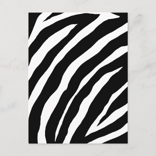 Coole Zebra-Streifenkarte Postkarte (Vorderseite)