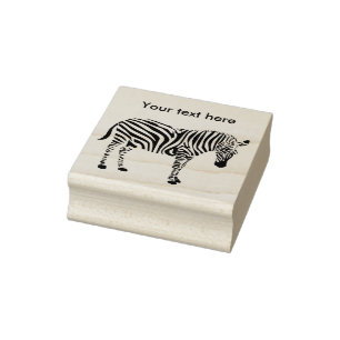 Coole Zebra-wild lebende Tiere Gummistempel