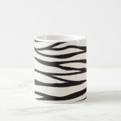 Coole Zebramuster Streifen Café Tasse (Mittel)