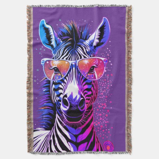 Coole Zebrastimmung Decke (Vorderseite Vertikal)