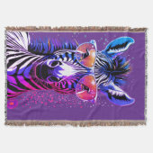Coole Zebrastimmung Decke (Vorderseite)