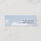 Coole Zen Natur Minimalistische Visitenkarte (Rückseite)