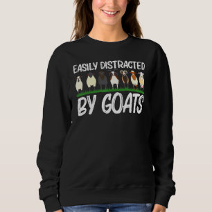 Coole Ziege Für Männer Frauen Hausziege Bauernhof Sweatshirt