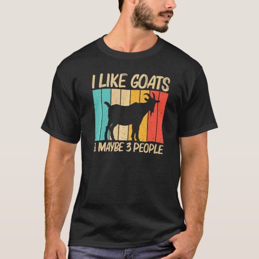Coole Ziege für Männer Ziegen Bauer Landwirtschaft T-Shirt (Vorderseite)