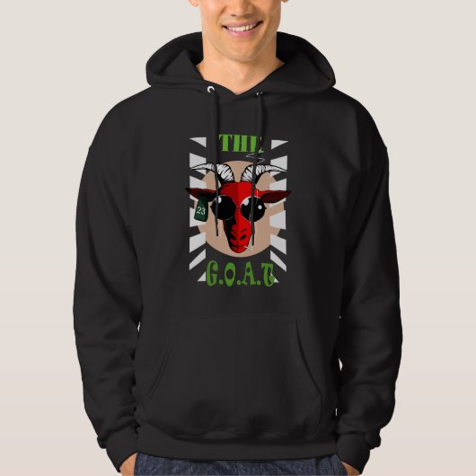 coole Ziege Hoodie (Vorderseite)