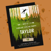 Coole Zipline Grünwald Bäume Naturerlebnis Einladung