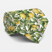 Coole Zitronenfrüchte und Blätter Krawatte (Gerollt)
