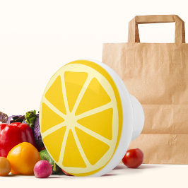 coole Zitronenfruchtküche Keramikknauf