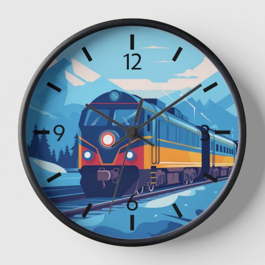 coole Zugfahrer Uhr (Vorderseite)