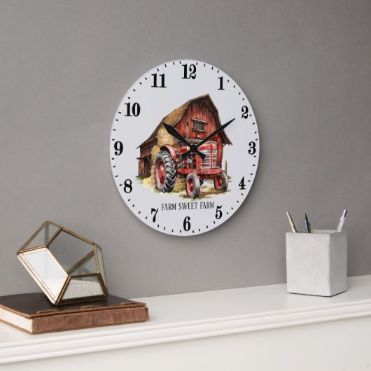 Coole Zugmaschine Große Wanduhr (Büro)