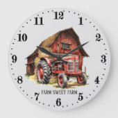 Coole Zugmaschine Große Wanduhr (Vorderseite)