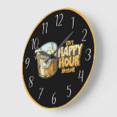 coole Zuhause Bar oder Bar Happy Hour Große Wanduhr (Winkel)