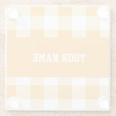 Coole Zuhause-Dekoration personalisierbar Glasuntersetzer (Rückseite)