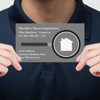 Coole Zuhause Inspector Business Cards Visitenkarte