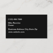 Coole zweiseitige Reparatur Visitenkarte (Rückseite)