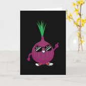 Coole Zwiebel Karte (Gelbe Blume)